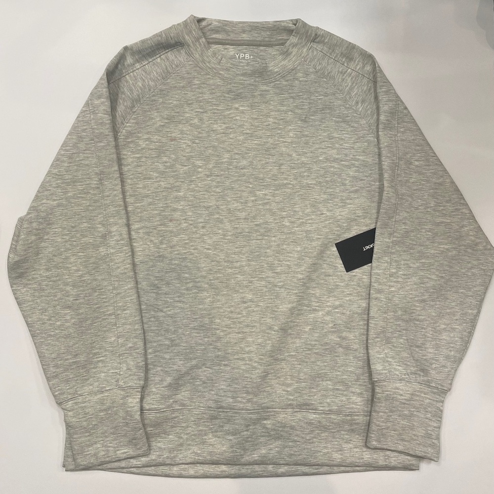 Gray crewneck sweatshirt